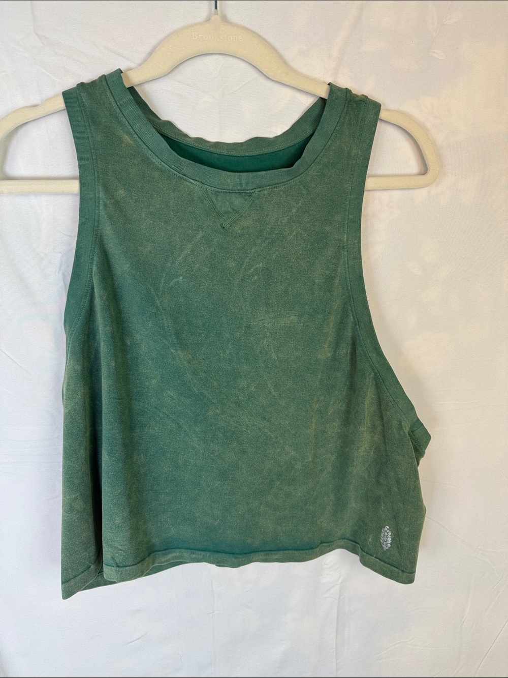 FP Movement by Free People Washed Teal Green Cropped Tank